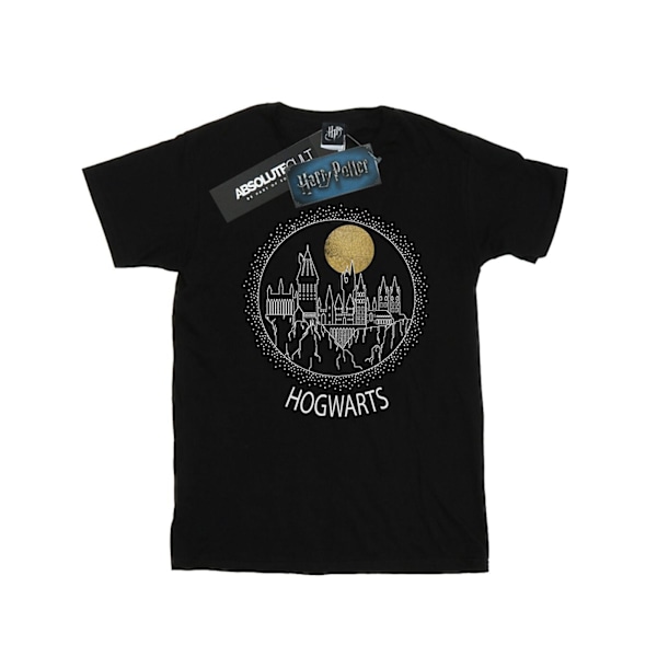 Harry Potter T-shirt för män Hogwarts Circle 4XL Svart Black 4XL