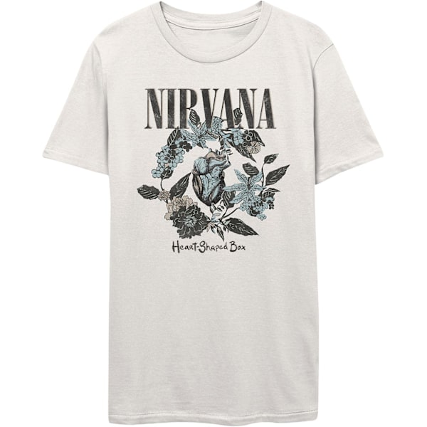 Nirvana Unisex Vuxen Hjärtformad Box T-Shirt XXL Vit White XXL