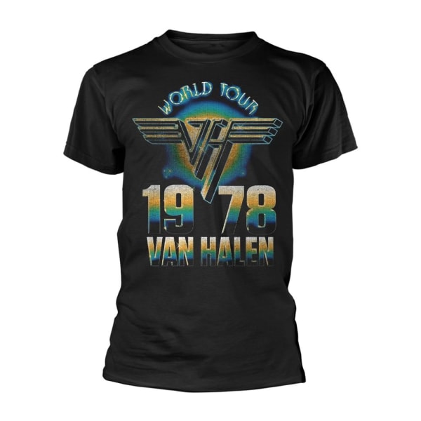 Van Halen Unisex Vuxen World Tour ´78 T-Shirt M Svart Black M