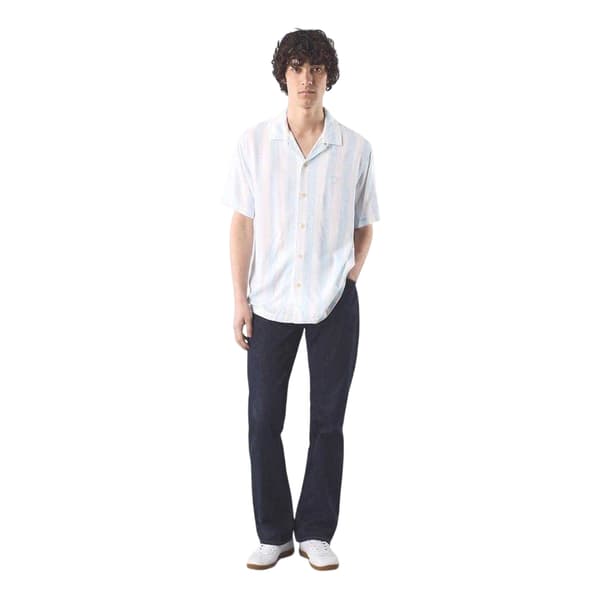 Pretty Green Herr Marshall Regular Kortärmad Skjorta S Blå Blue S