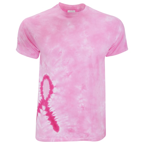 Färgton Vuxen Unisex Awareness Rosa band Tungvikts T-Shir Awareness Pink Ribbon L