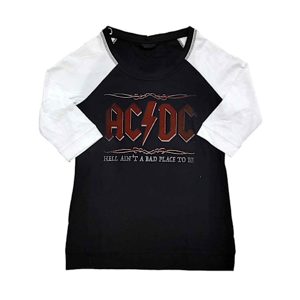 AC/DC Dam/Dam Hell Ain´t A Bad Place Raglan T-shirt 4XL B Black/White 4XL