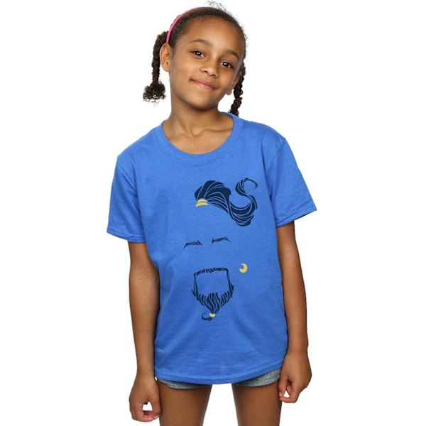 Disney Girls Aladdin Movie Genie Blue Face Bomull T-shirt 5-6 år Royal Blue 5-6 Years