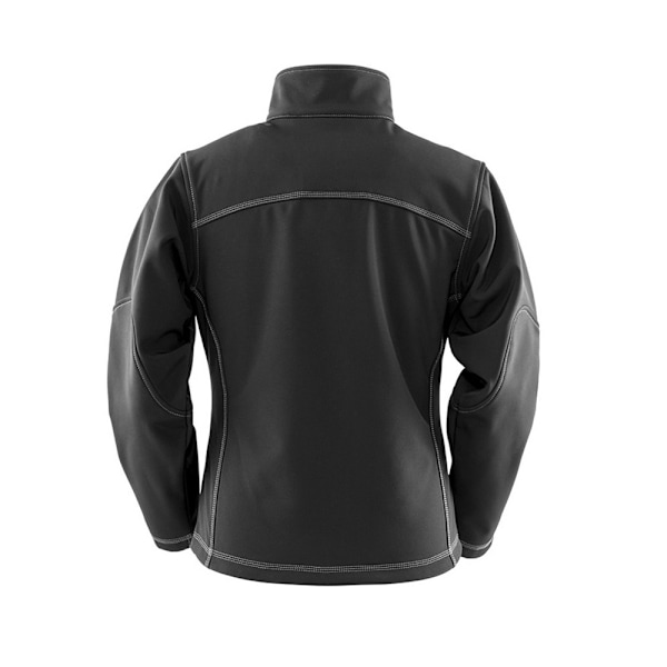 Result Work-Guard Dam/Dam Treble Stitch Soft Shell Jacka Black XXL