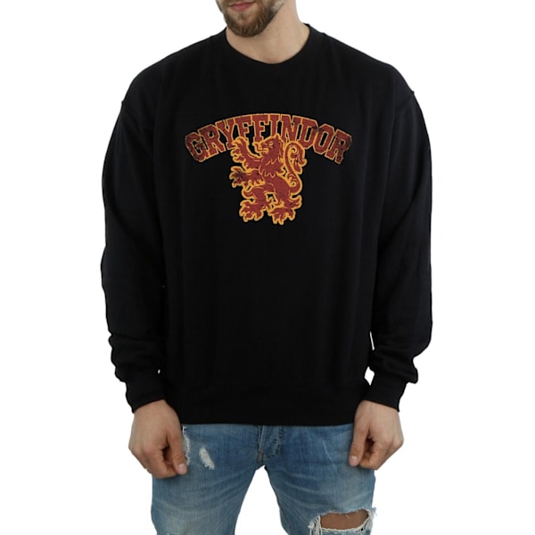 Harry Potter Herr Gryffindor Sport Emblem Sweatshirt 3XL Svart Black 3XL