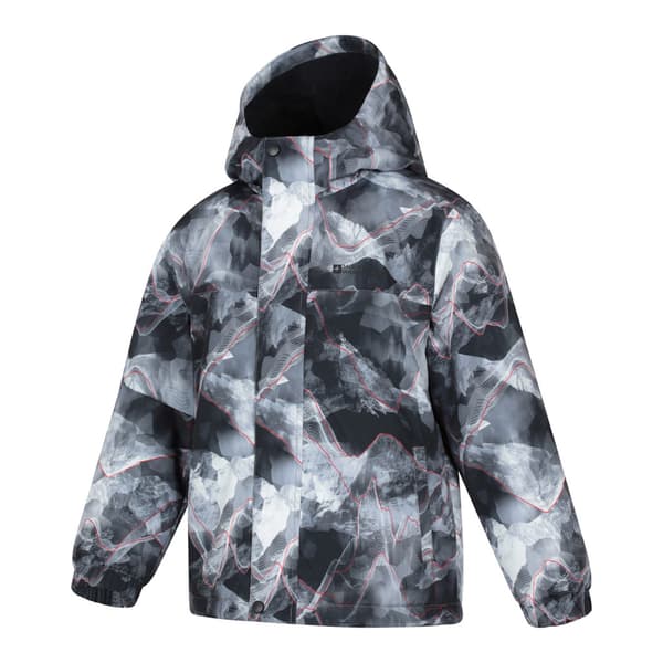 Mountain Warehouse Barn/Kids Polar Zone Tryckt Jacka & S Dark Grey 3-4 Years