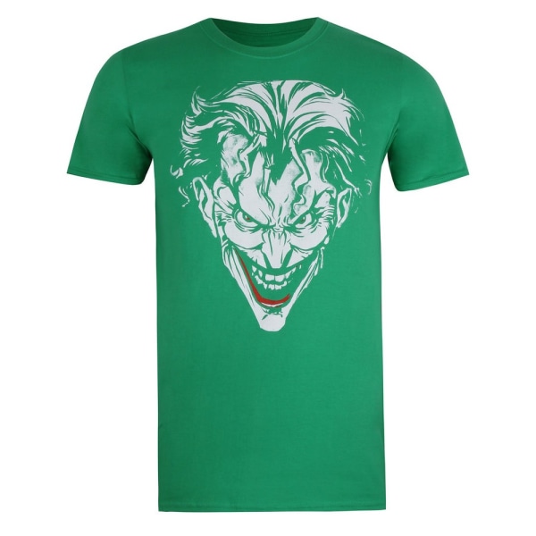 Batman Mens The Joker T-Shirt S Kelly Grön/Vit Kelly Green/White S