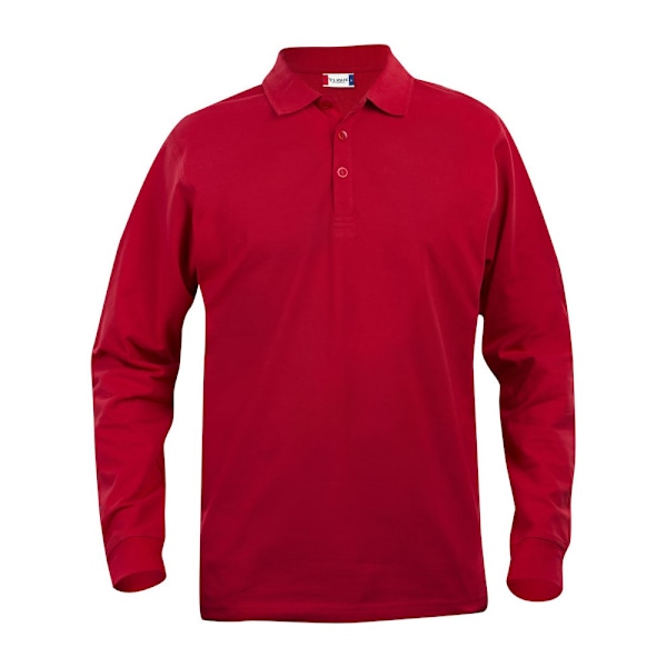 Clique Classic Lincoln långärmad poloskjorta XXL röd Red XXL