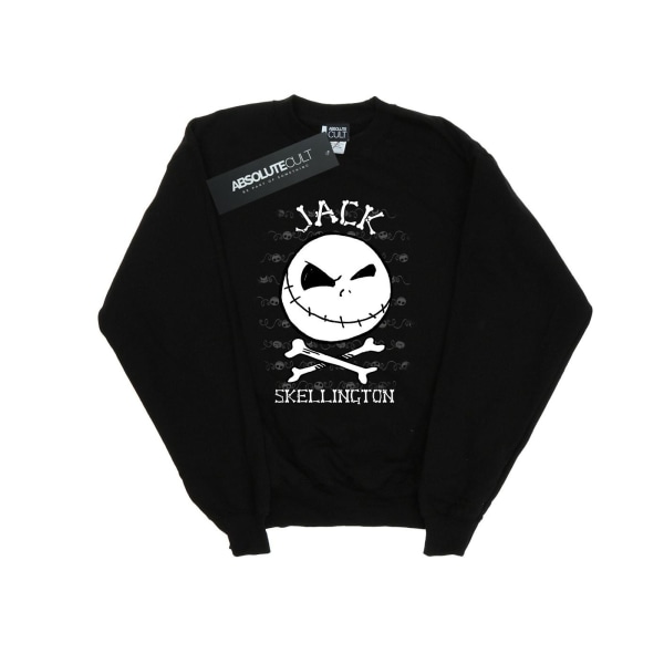 Disney herr Nightmare Before Christmas Jack Face Sweatshirt 3XL Black 3XL