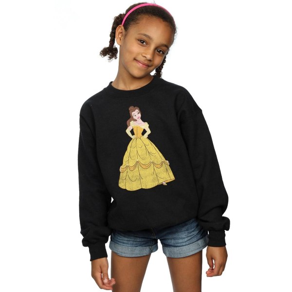 Disney Princess Girls Classic Belle Sweatshirt 12-13 år Svart Black 12-13 Years