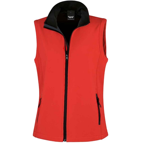 Result Dam/Kvinnor Core Tryckbar Mjuk Skal Väst M Röd Red/Black M