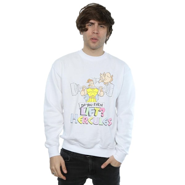 Disney Mens Hercules Do You Even Lift? Sweatshirt 5XL Vit White 5XL