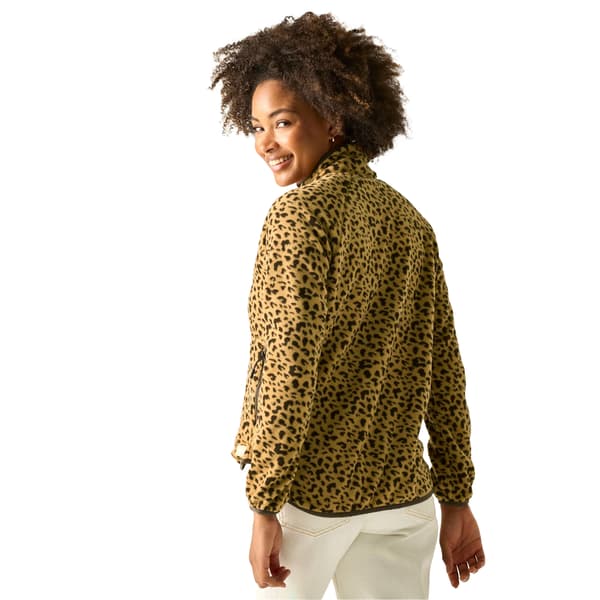 Regatta Dam Frankie Leopardmönstrad Halvdragkedja Fleecetopp Leopard 18 UK