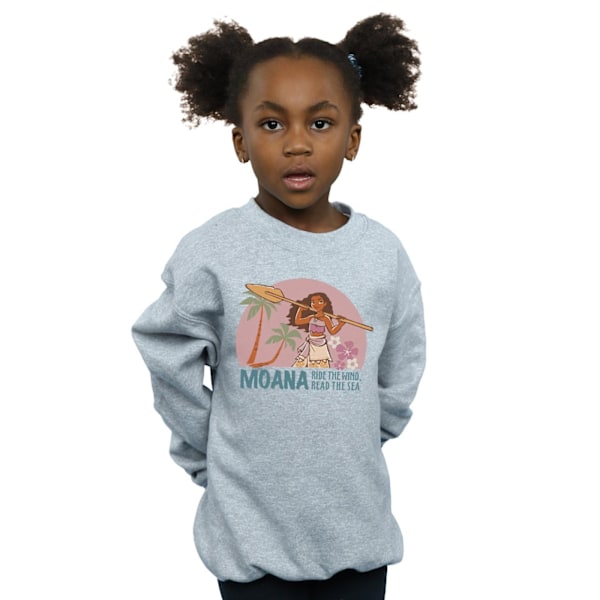 Disney Girls Moana Läs Havet Sweatshirt 12-13 År Sports G Sports Grey 12-13 Years