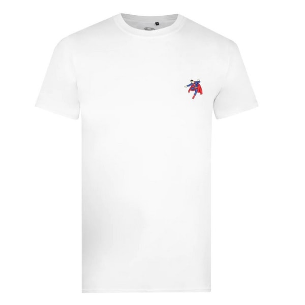 Stålmannen Flyg T-shirt för män M Vit White M