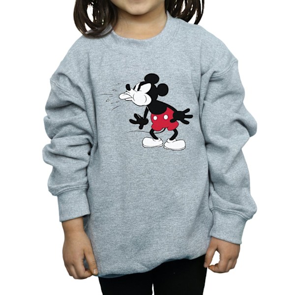 Disney Girls Mickey Mouse Tongue Sweatshirt 5-6 år Sports Grå Sports Grey 5-6 Years