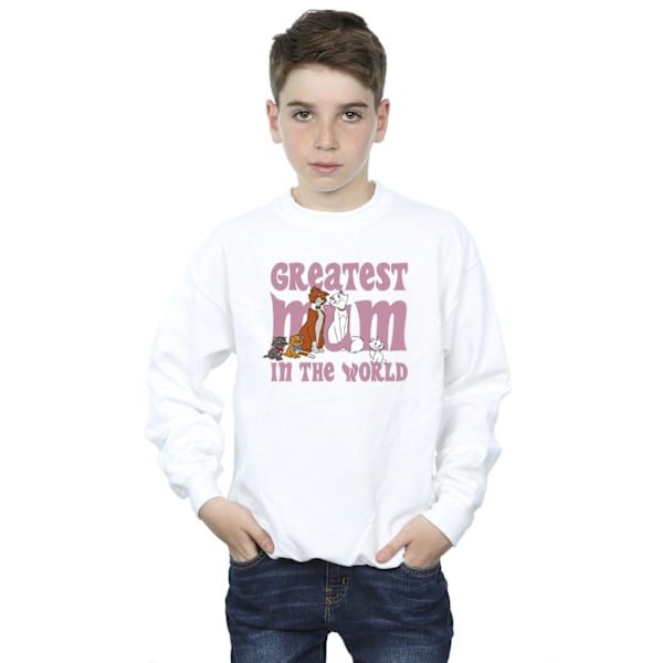 Disney Boys The Aristocats Greatest Mum Sweatshirt 12-13 år White 12-13 Years