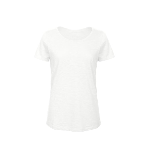 B&C Dam/Damer Favourite Organic Cotton Slub T-Shirt XS Chic Chic Pure White XS