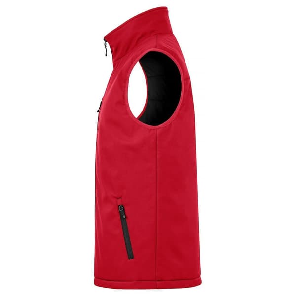 Clique Herr Softshell Vadderad Gilet XL Röd Red XL