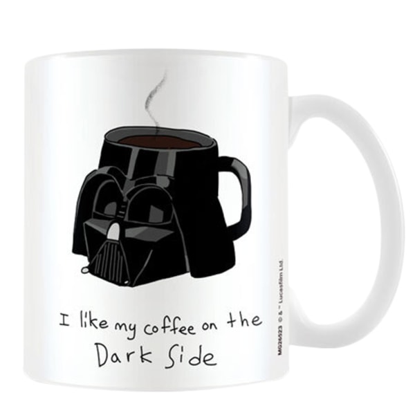 Star Wars Dark Side Meme Darth Vader Mugg One Size Vit/Svart White/Black One Size