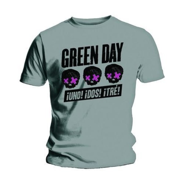 Green Day Unisex Vuxen Tre huvuden bättre än ett T-shirt L Gr Grey L