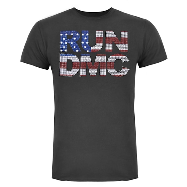 Amplified Mens Run DMC T-Shirt M Charcoal Charcoal M