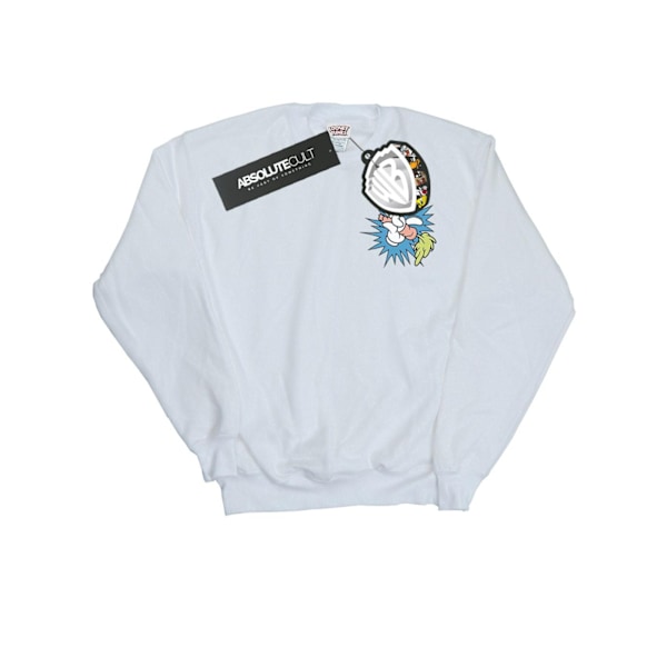 Looney Tunes Herr Bugs Bunny Morot Brösttryck Sweatshirt L Vit White L