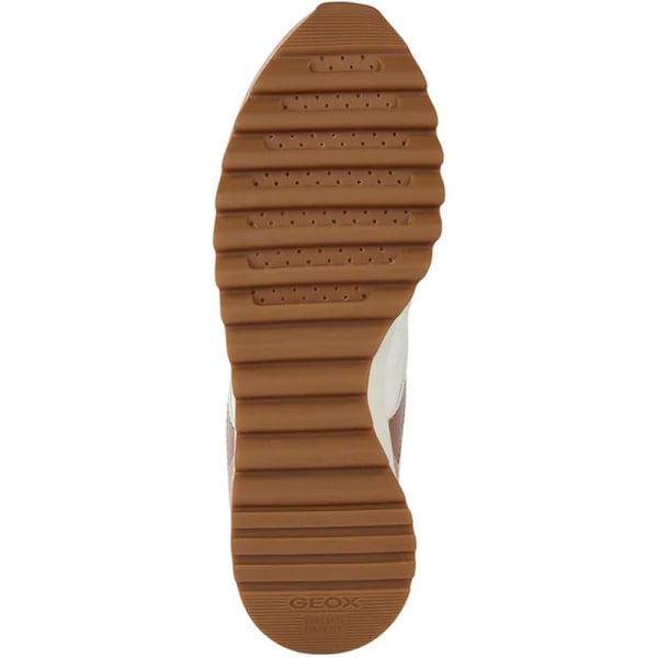 Geox Dam/Dam Tabelya Läder Sneakers 7 UK Nude/Vit Nude/White 7 UK