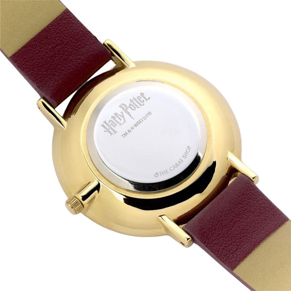 Harry Potter Unisex Vuxen Hogwarts Express Analog Klocka One S Burgundy/Gold One Size