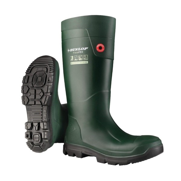 Dunlop Unisex Adult FieldPro Full Safety Wellington Boots 11 UK Green 11 UK