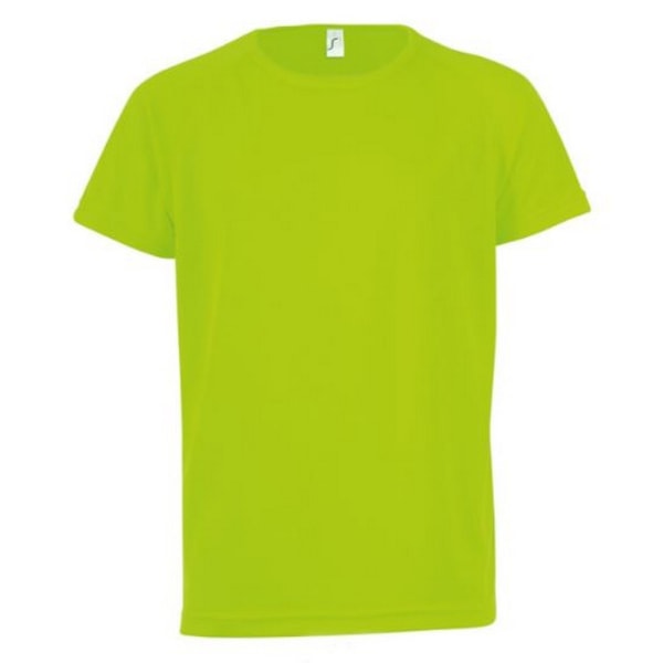 SOLS Barn/Barn Sporty Unisex Kortärmad T-shirt 12 år Neon Neon Green 12yrs