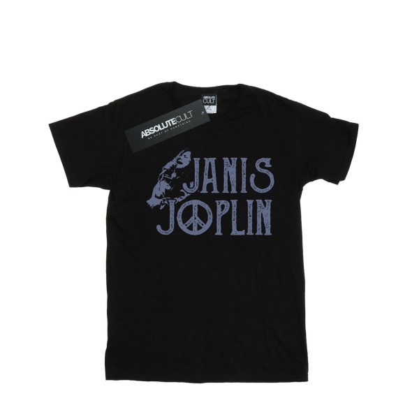 Janis Joplin T-shirt med logotyp för män, 5XL, svart Black 5XL