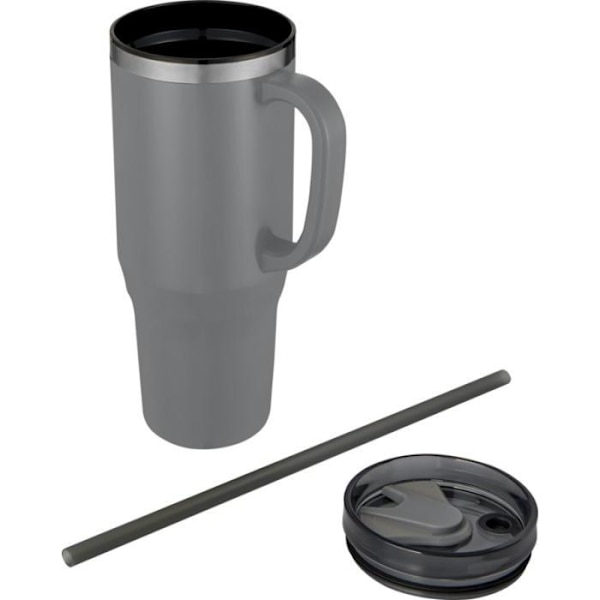 Melbourne 1200ml Mugg Med Sugrör En Storlek Grå Grey One Size