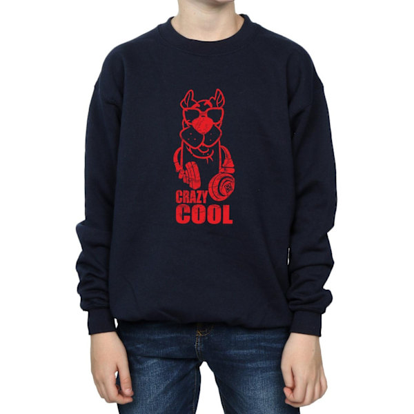 Scooby Doo Boys Crazy Cool Sweatshirt 7-8 år Marinblå Navy Blue 7-8 Years