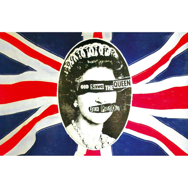 Sex Pistols God Save The Queen Textilaffisch One Size Multicol Multicoloured One Size