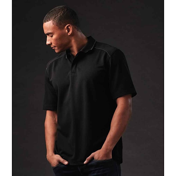Stormtech Mens Endurance HD Polo Shirt L Svart/Dolphin Black/Dolphin L