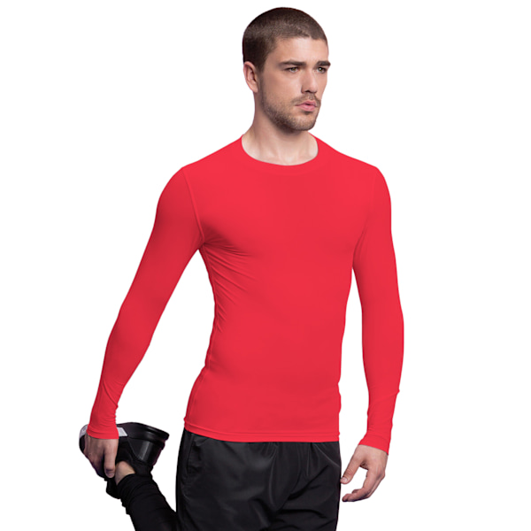 Gamegear® Herr Warmtex® Långärmad Baslager / Herr Sportkläder Red XS