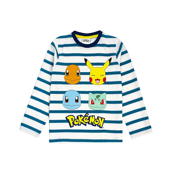 Pokemon Pojkar Karaktärer Pyjamas Set 7-8 År Vit/Blå/Gul White/Blue/Yellow 7-8 Years