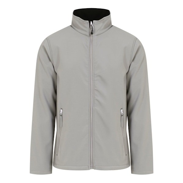 Regatta Professional Herr Enfärgad Dubbellagers Softshelljacka Black/Mineral Grey M