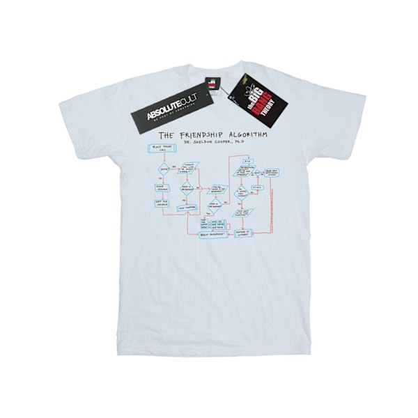 The Big Bang Theory Herr Friendship Algorithm T-shirt S Vit White S