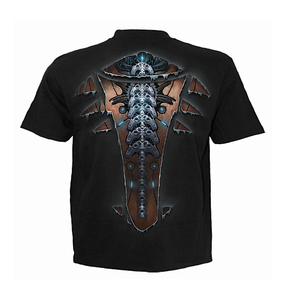 Spiral Direct Unisex Adult Cyber Skin T-Shirt S Svart Black S
