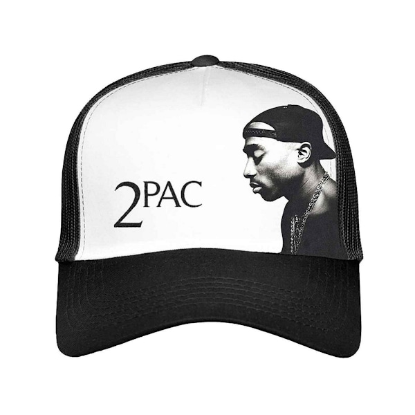 Tupac Shakur Unisex Vuxen Profilbild Mesh Panel Baseball Cap Black/White One Size