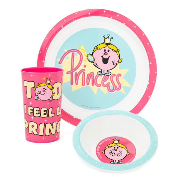 Mr Men Little Miss Princess Bordsset (5-pack) One Size Pink/Blue/White One Size
