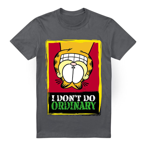 Garfield Herr I Don´t Do Ordinary T-Shirt XL Gråmelerad Charcoal XL