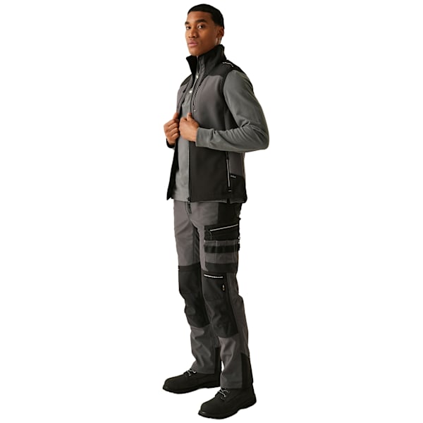 Regatta Professional Herr 3-lagers Softshell Kroppsvärmare 4XL Sla Slate Grey/Black 4XL