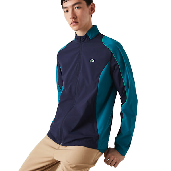 Lacoste Herr Hopfällbar Sport Golfjacka XL Marinblå Navy XL