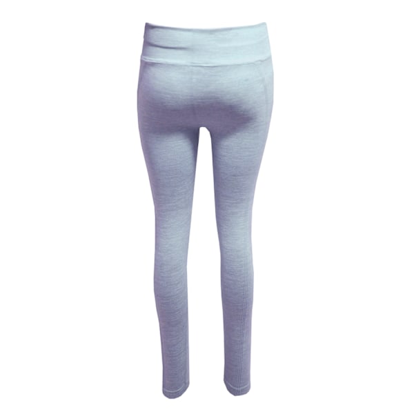 TriDri Dam/Damer Melange Sculpted Seamless 3D Leggings L Sky Blue Sky Blue L