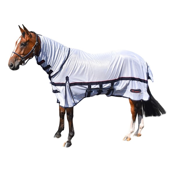 Whitaker Rastrick Hög-Hals Mesh Hästflugtäcke 7´ Vit White 7´
