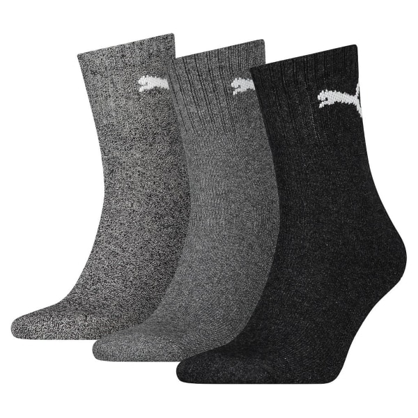 Puma Unisex Adult Crew Strumpor (Pack med 3) 2,5 UK-5 UK Grey Grey 2.5 UK-5 UK