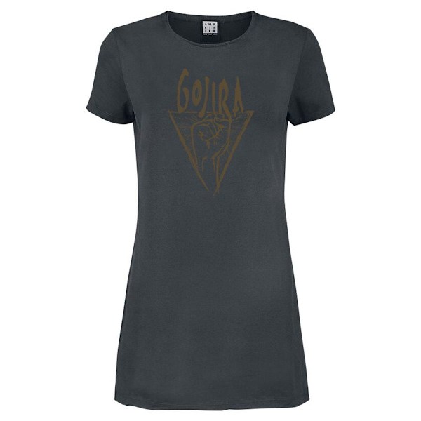 Amplified Womens/Ladies Power Glove Gojira T-Shirt XS Charcoal Charcoal XS